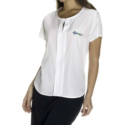 Long White Women Uniform T-Shirt